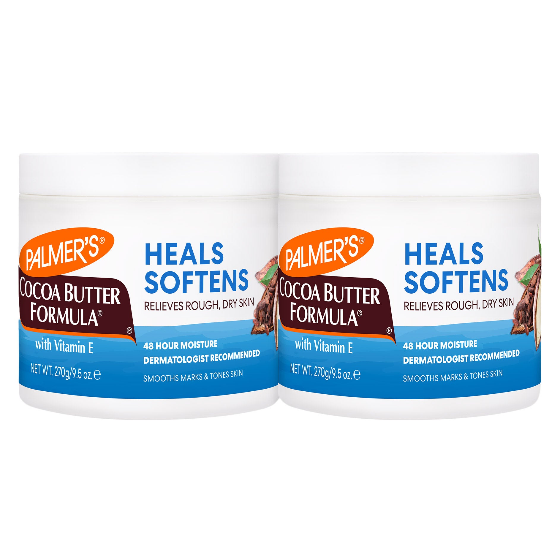 Palmer’s Cocoa Butter Formula Solid Body Lotion Balm, 9.5 oz, 2 pack