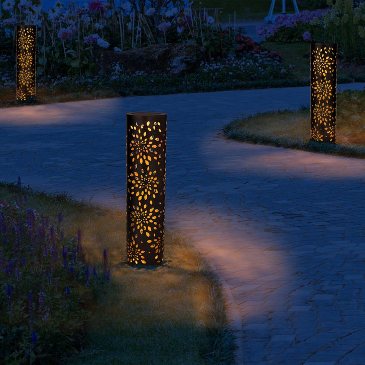 32” Solar Patio Pillar | Costco