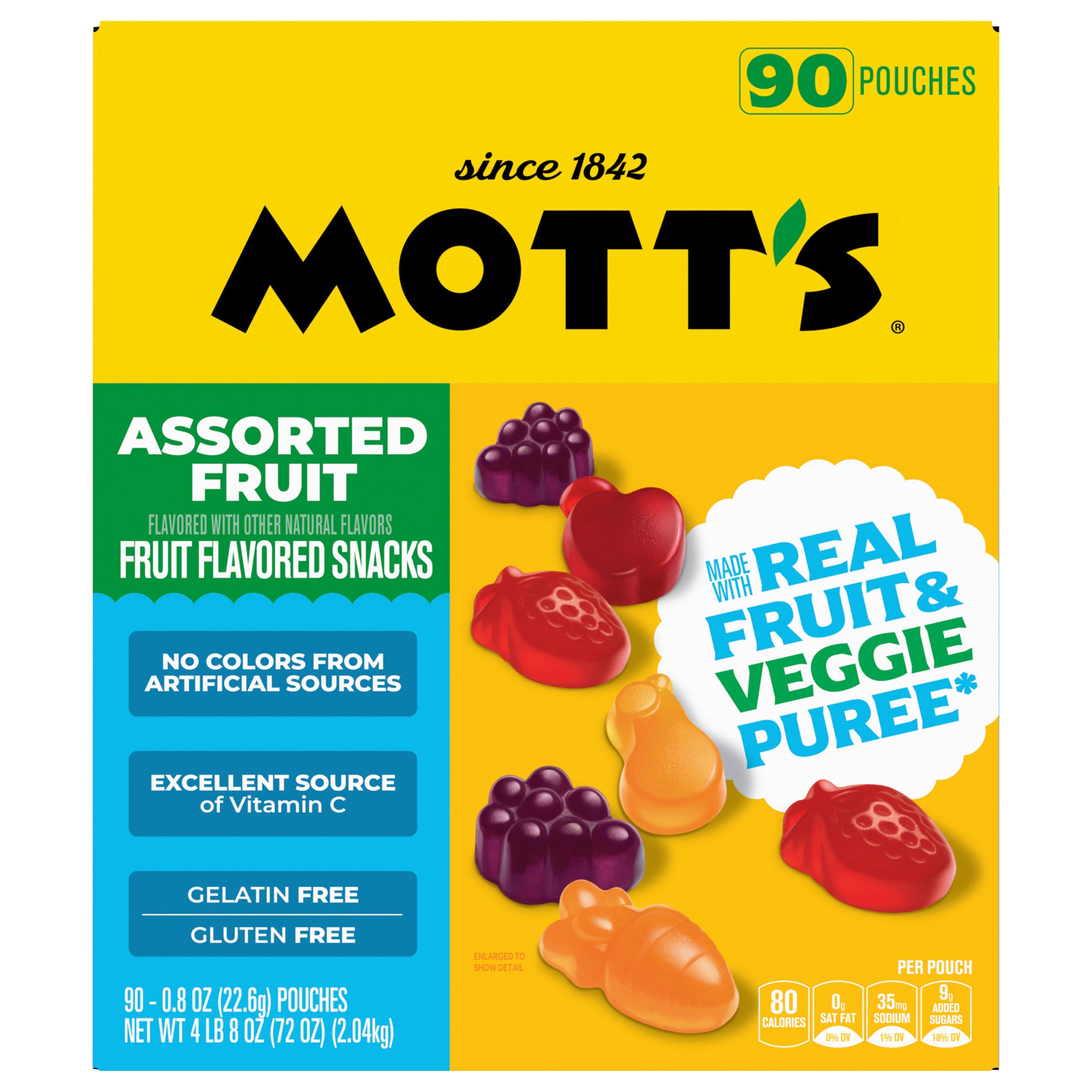 FRUiTS No.31.16 2冊 Mott's Assorted Fruit Flavored Snacks, 90-count | Costco