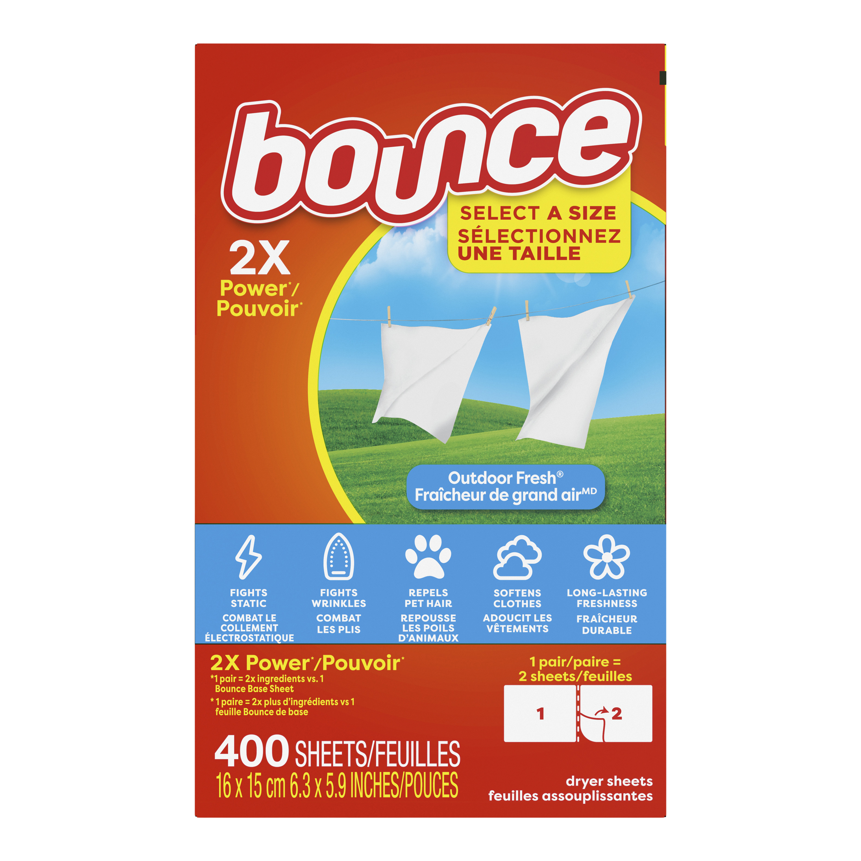 Bounce dryer sheets