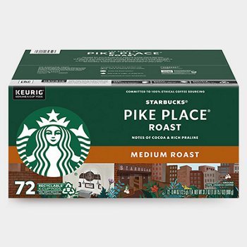 Starbucks Pike Place Medium Roast K-Cup, 72-Count