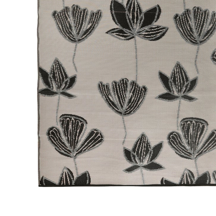 Viana Bahamas Collection Midnight Lotus Indoor/Outdoor Reversible