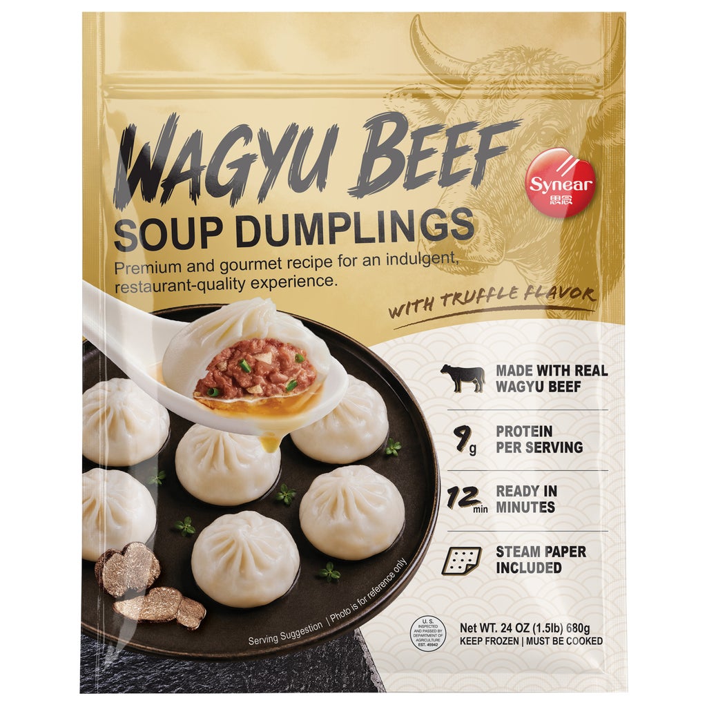 **Synear** Soup Dumplings, Wagyu Beef, With Truffle Flavor, 24 oz