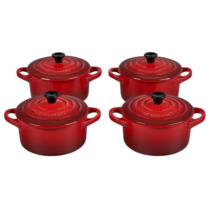 Le Creuset 4-piece Stoneware Round Cocottes | Costco