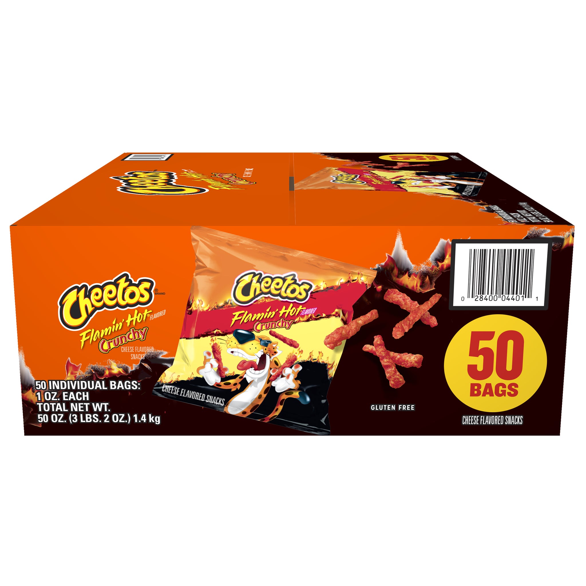 Cheetos Crunchy, Flamin' Hot, 1 oz, 50-count