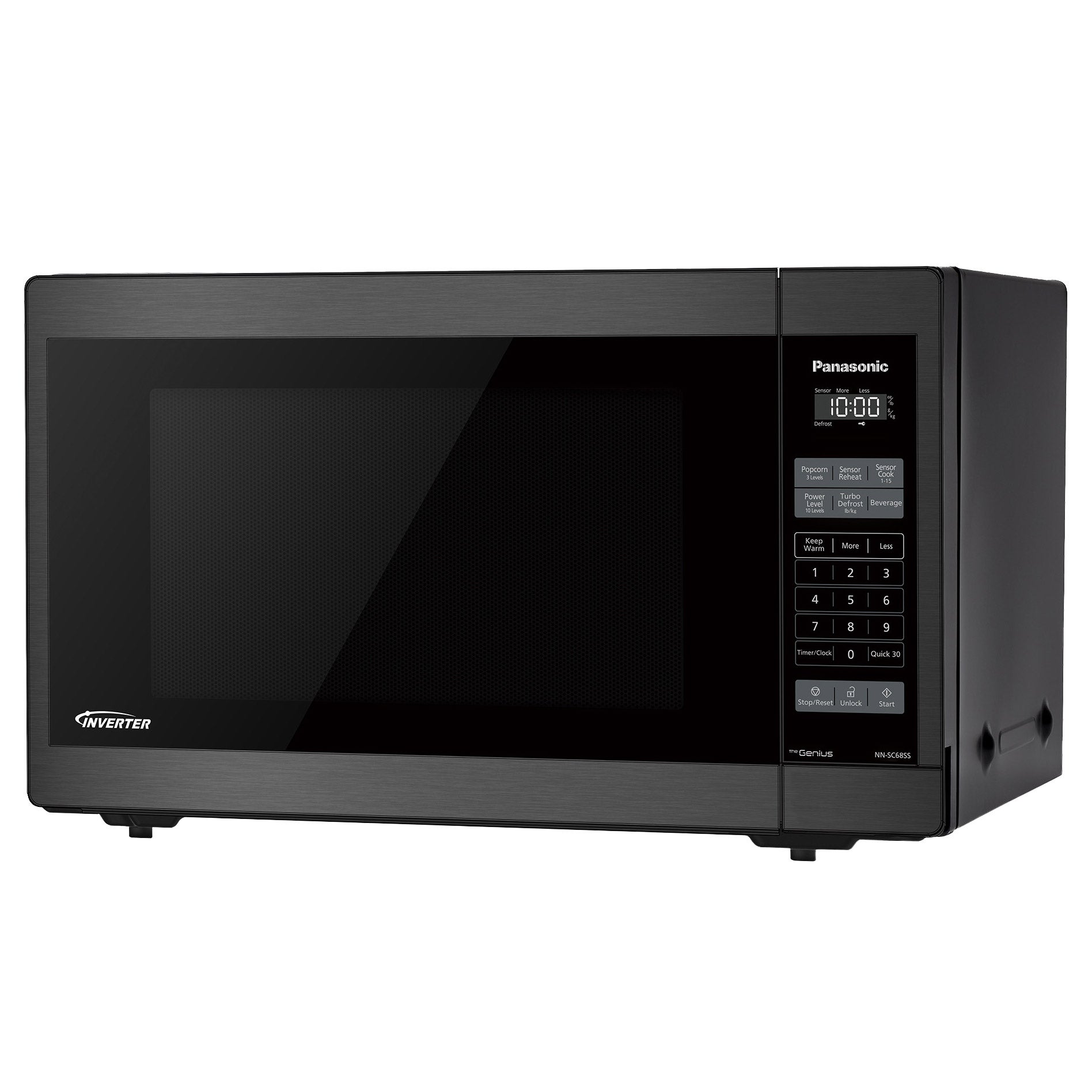 Panasonic 1.3 cu ft. Countertop Black Stainless Microwave Oven