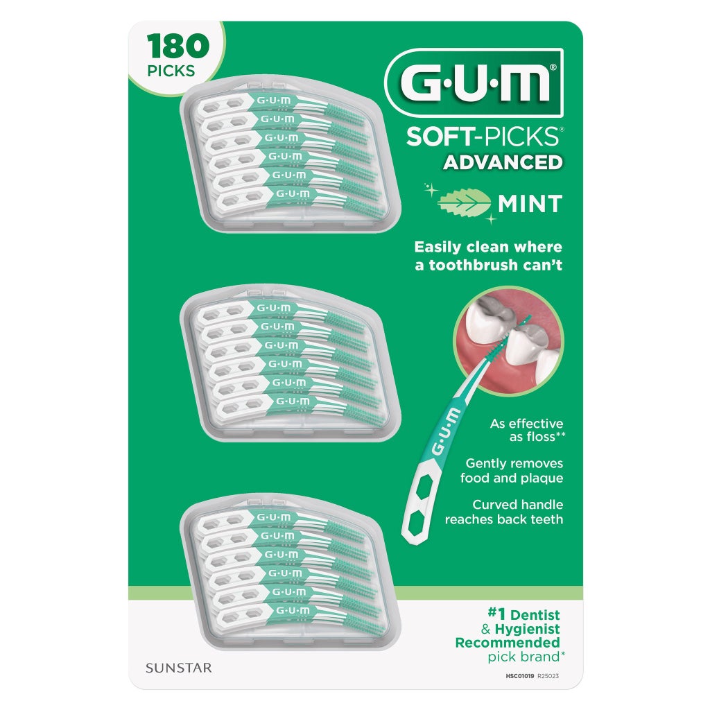 junko sAn コーム&イヤリング グリーン GUM Soft-Picks Advanced Mint, 180-count | Costco