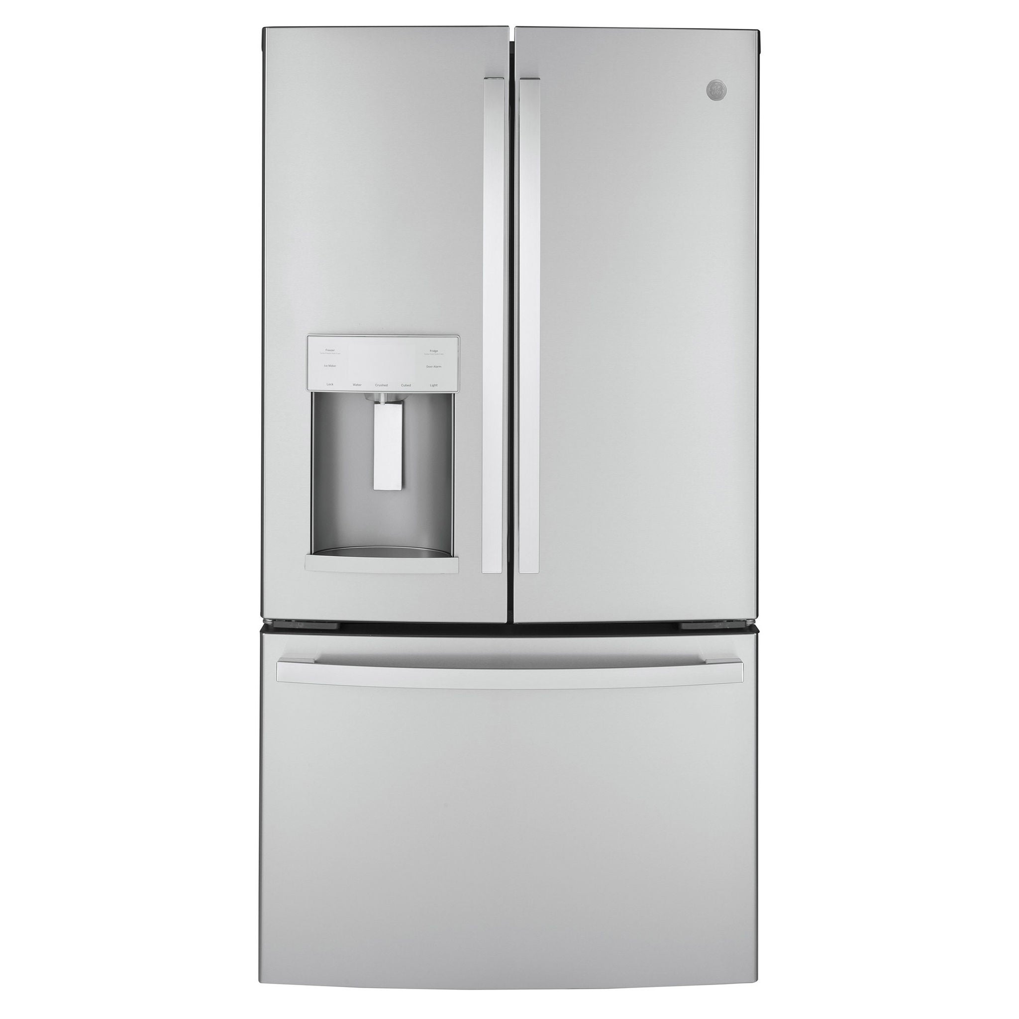 GE 22.1 cu. ft. Counter Depth 3-Door French Door Refrigerator with Internal Ice Maker