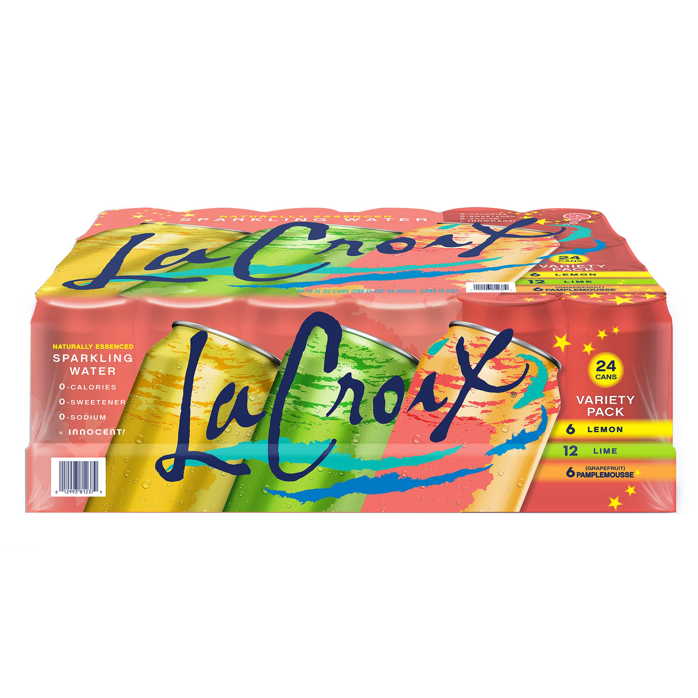 LaCroix Sparkling Water, Variety Pack, 12 fl oz, 24-count | Costco