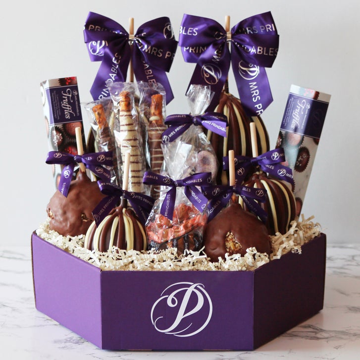 Mrs. Prindables 6 Gourmet Caramel Apples and Confections Gift