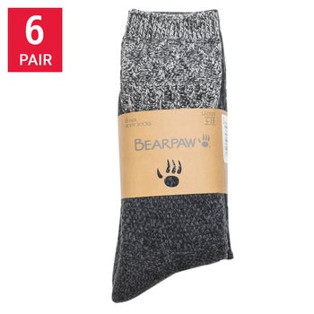 BEARPAW Women's Boot Socks, 6-Pair for $9 + free shipping