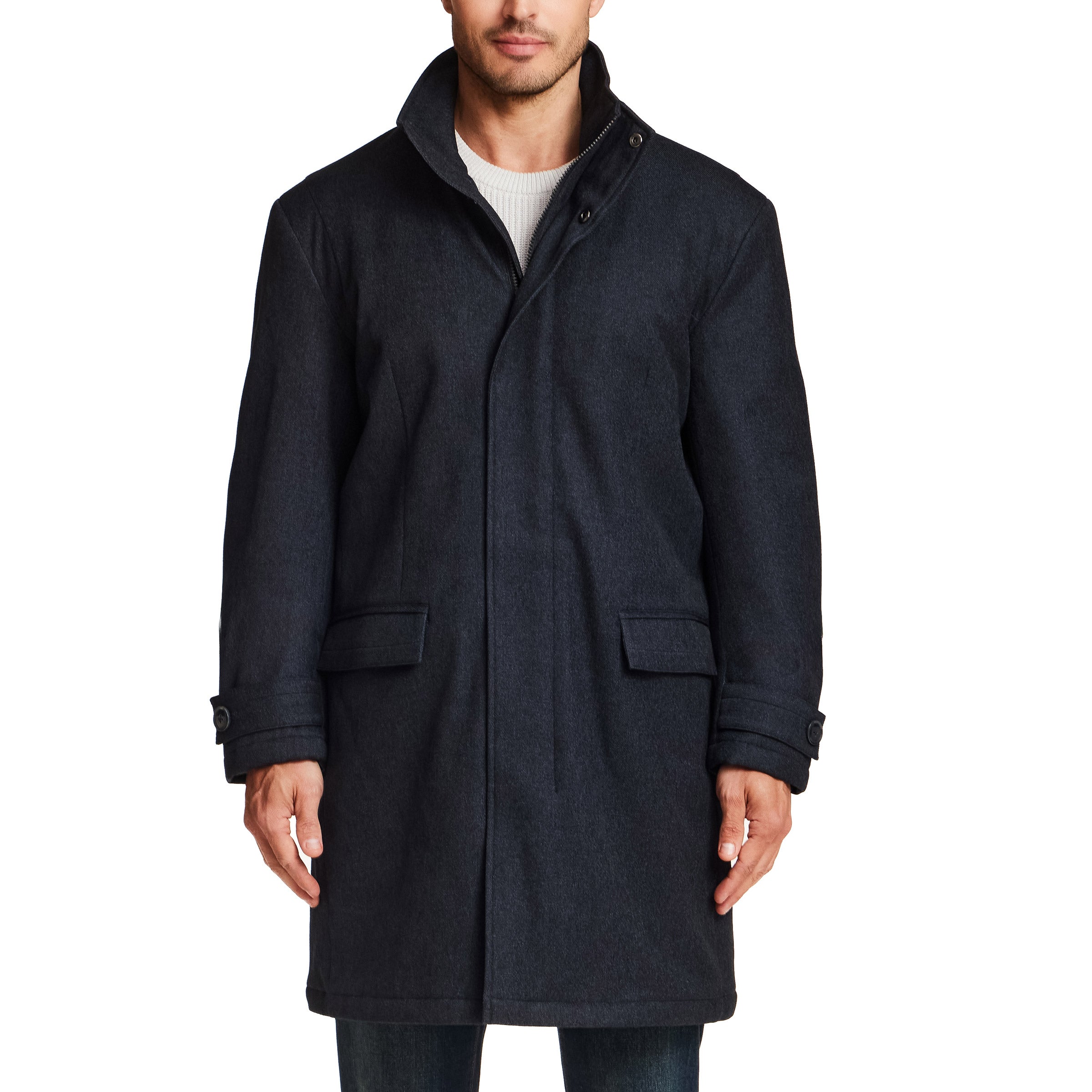 Weatherproof Men's Water-Resistant & Windproof Twill Tech Overcoat