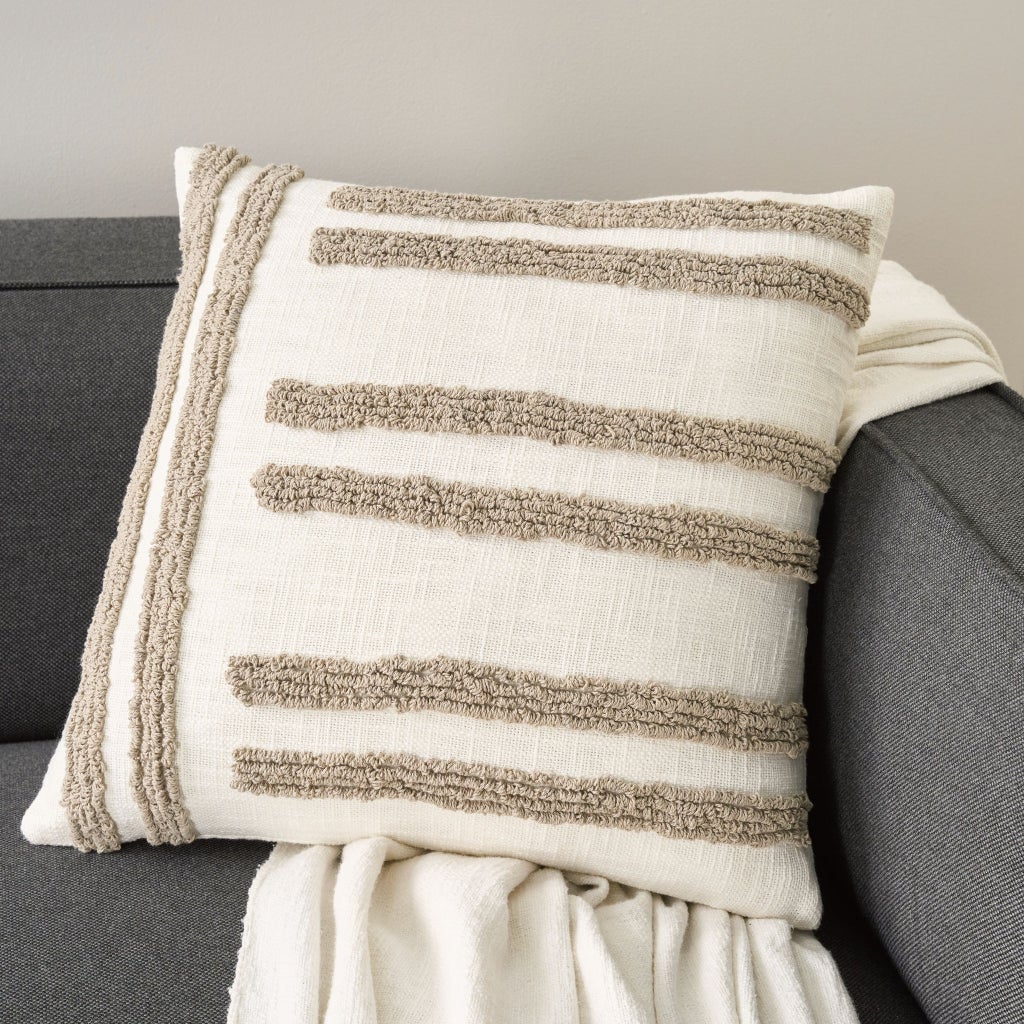 Mina Victory Cotton 20” x 20” Decor Pillow, 2-pack | Costco