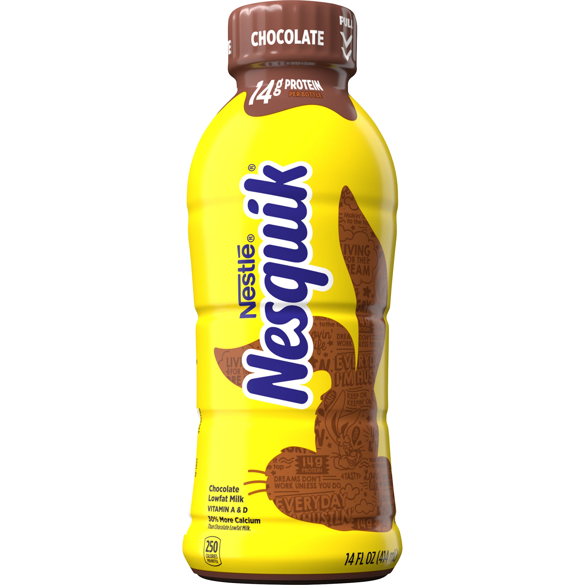 Nestle Nesquik Low Fat Chocolate Milk, 14 oz, 12-Count