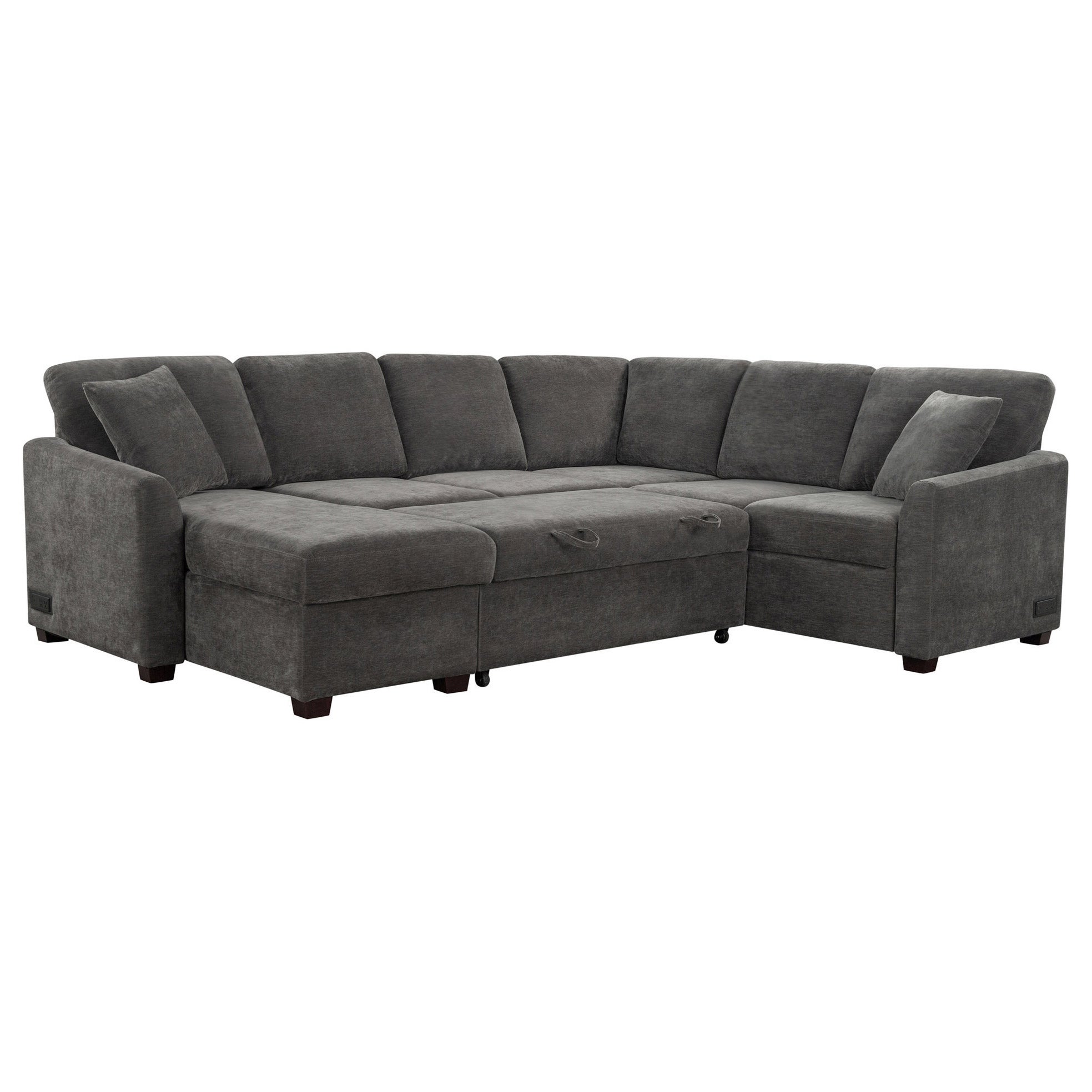 Coddle Cameron Sleeper Sectional with Reversible Chaise and Storage