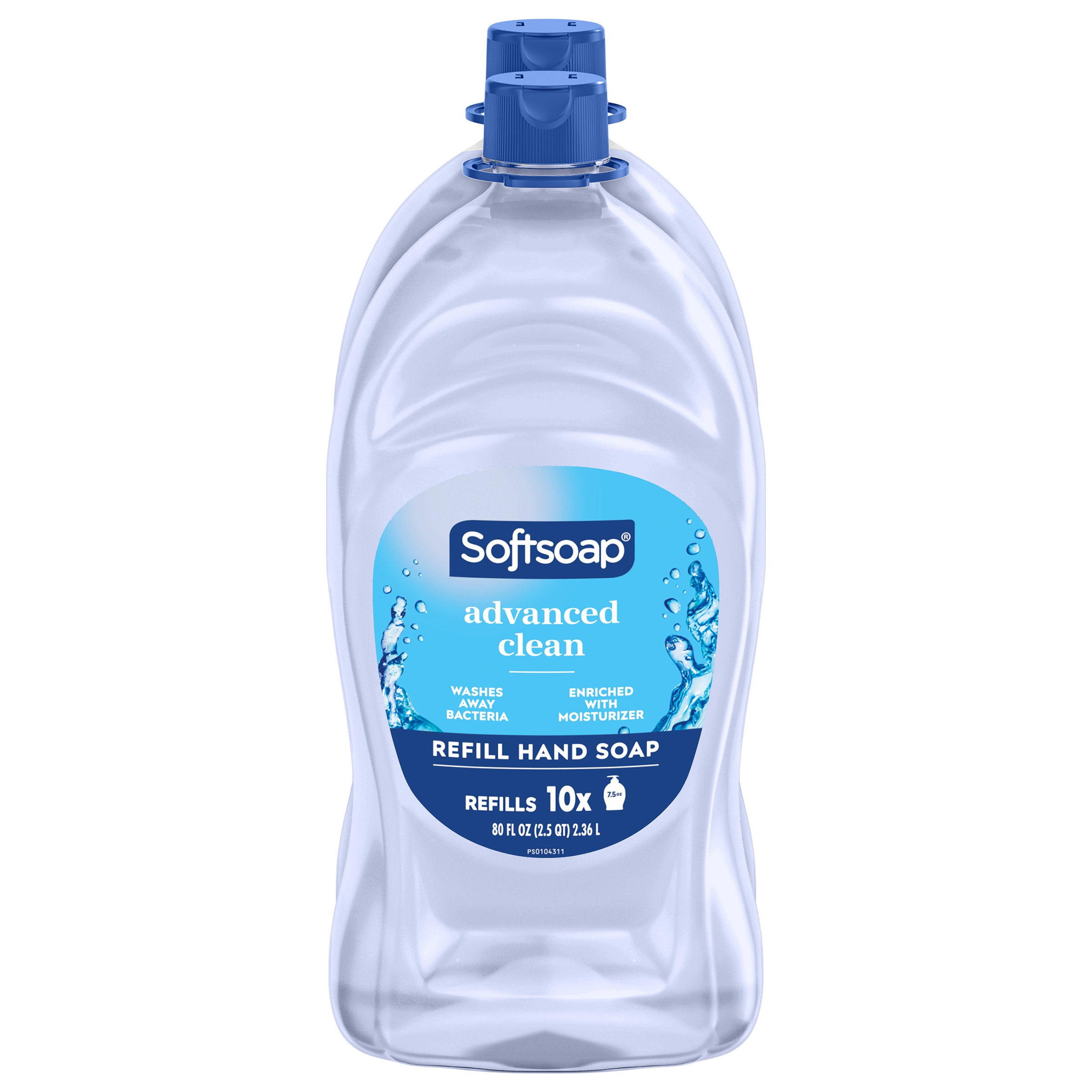 Softsoap Advanced Clean ハンドソープ 詰め替え用 Softsoap Advanced Clean Liquid Hand Soap Refill 80 oz, 2-pack | Costco