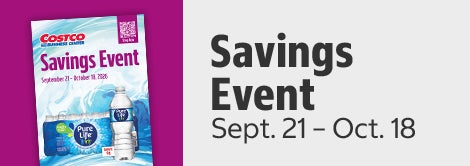Savings Event September 21 – October 18, 2026