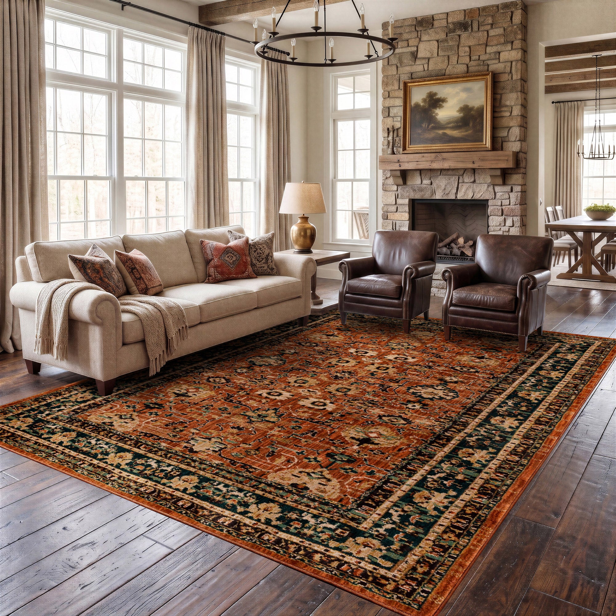Mohawk Home Spice Market Area Rug, Zahara Spice, 9' x 13'