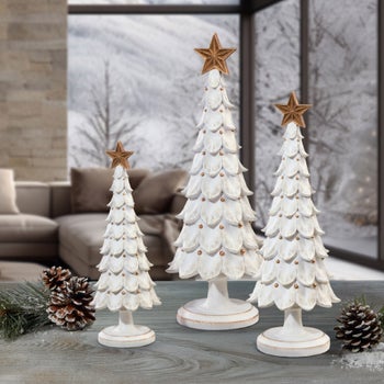 Wood Inspired Holiday Trees, Set of 3 | Costco