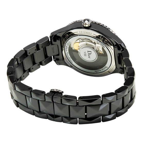Dior Diamond Black Ceramic Automatic Ladies Watch | Costco