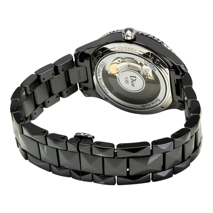 Dior Diamond Black Ceramic Automatic Ladies Watch | Costco