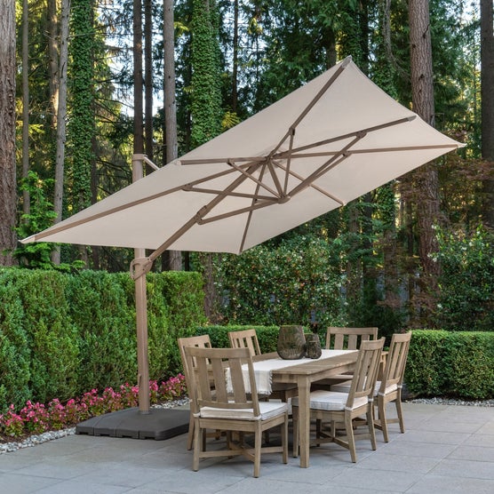 boscovs patio umbrella 39703 PURPLE LEAF 8x8ft Eco-Friendly Tilting Umbrella, Pebble Grey 7.5 Foot Zlacuiu Outdoor Patio Umbrella with