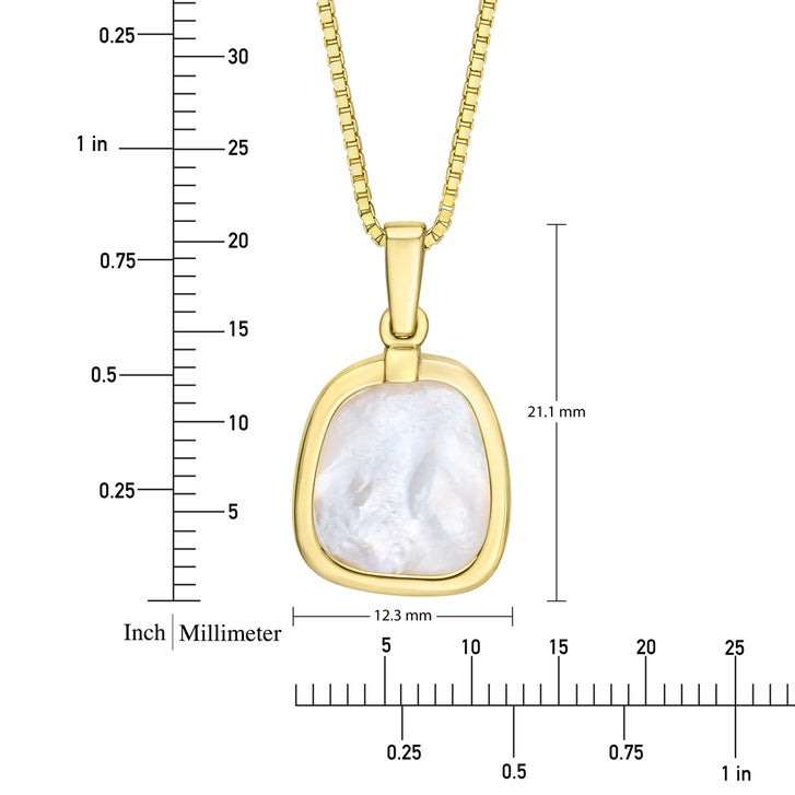 Gemstone 14kt Yellow Gold Bezel Pendant | Costco