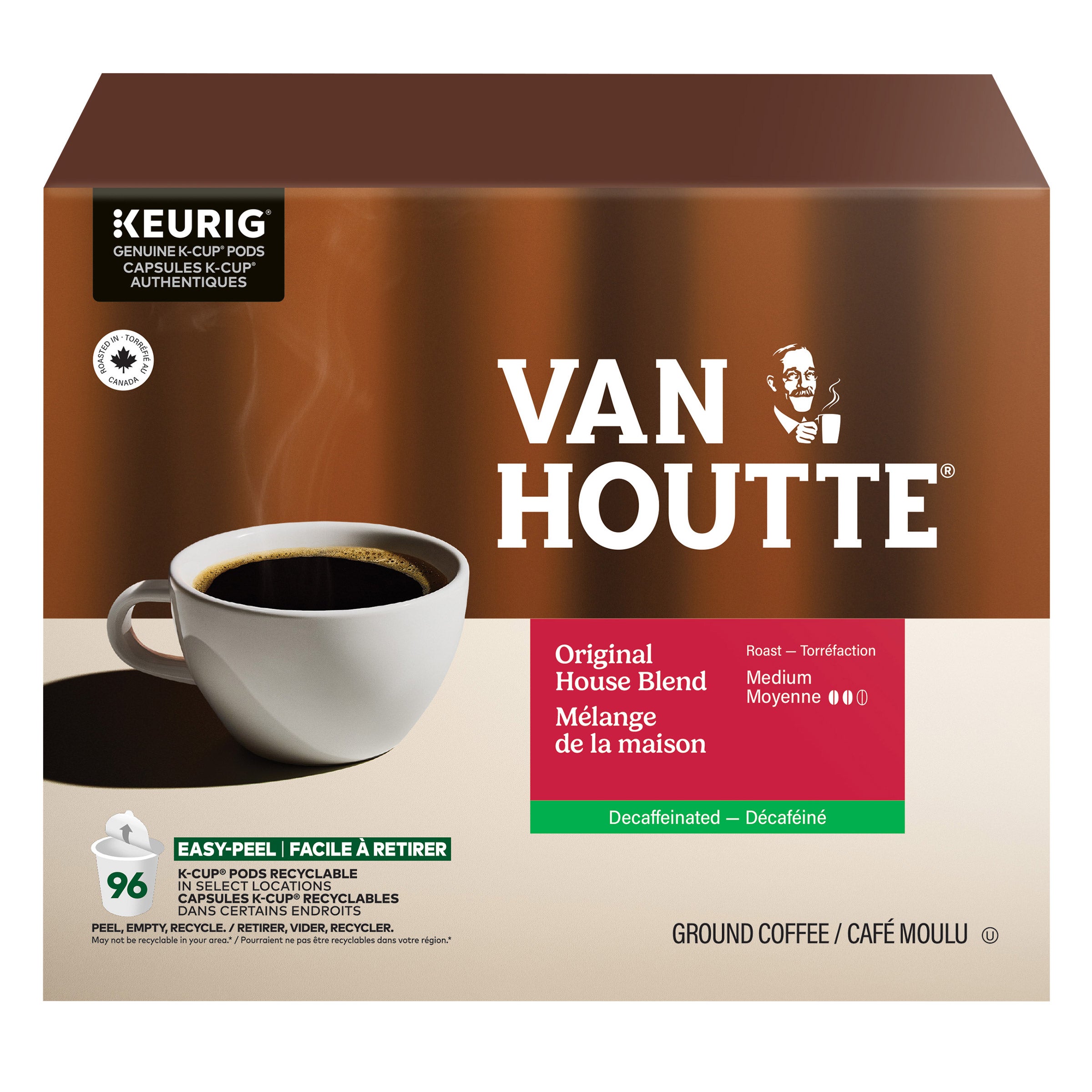 Van Houtte Decaf Original House Blend K-Cup Pods, 96-count | Costco