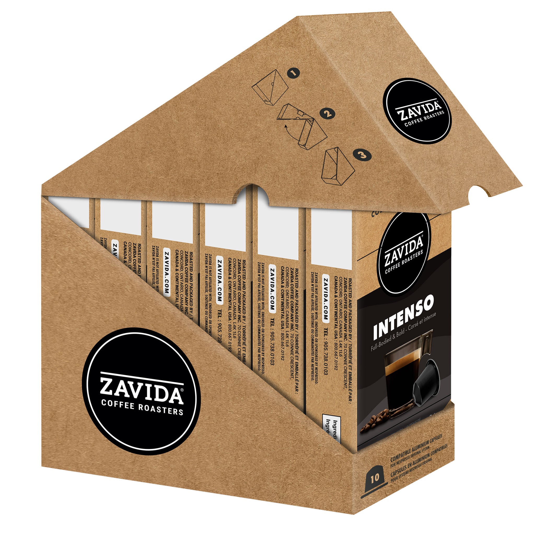 Zavida Coffee Non-Flavoured Aluminum Capsules Compatible with