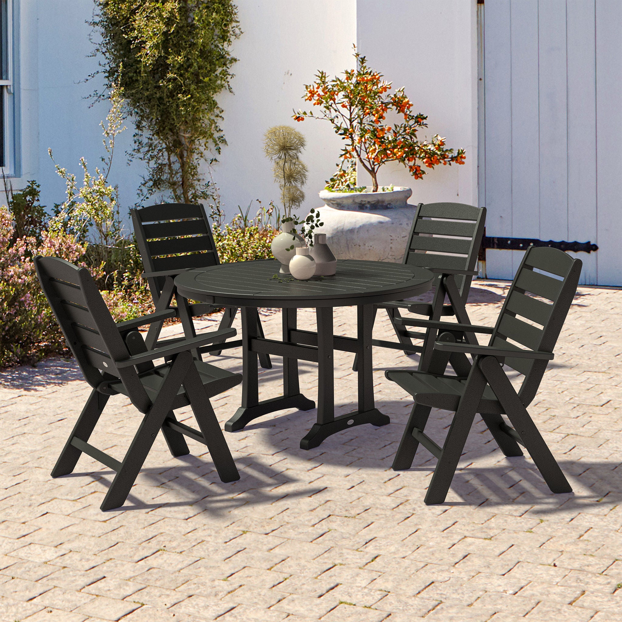 POLYWOOD Chesapeake 5-piece Outdoor Patio Folding Dining Set | Costco