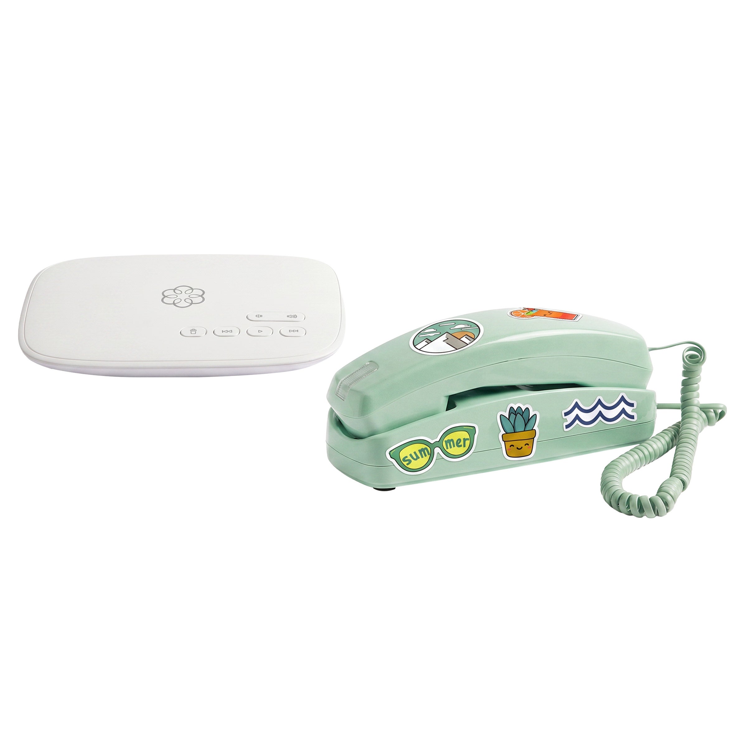 MyPhone by Ooma: Modern Landline Phone Service For Kids With Green Phone