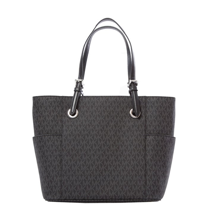 Michael Kors Jet Set Signature Tote Bag, Black | Costco