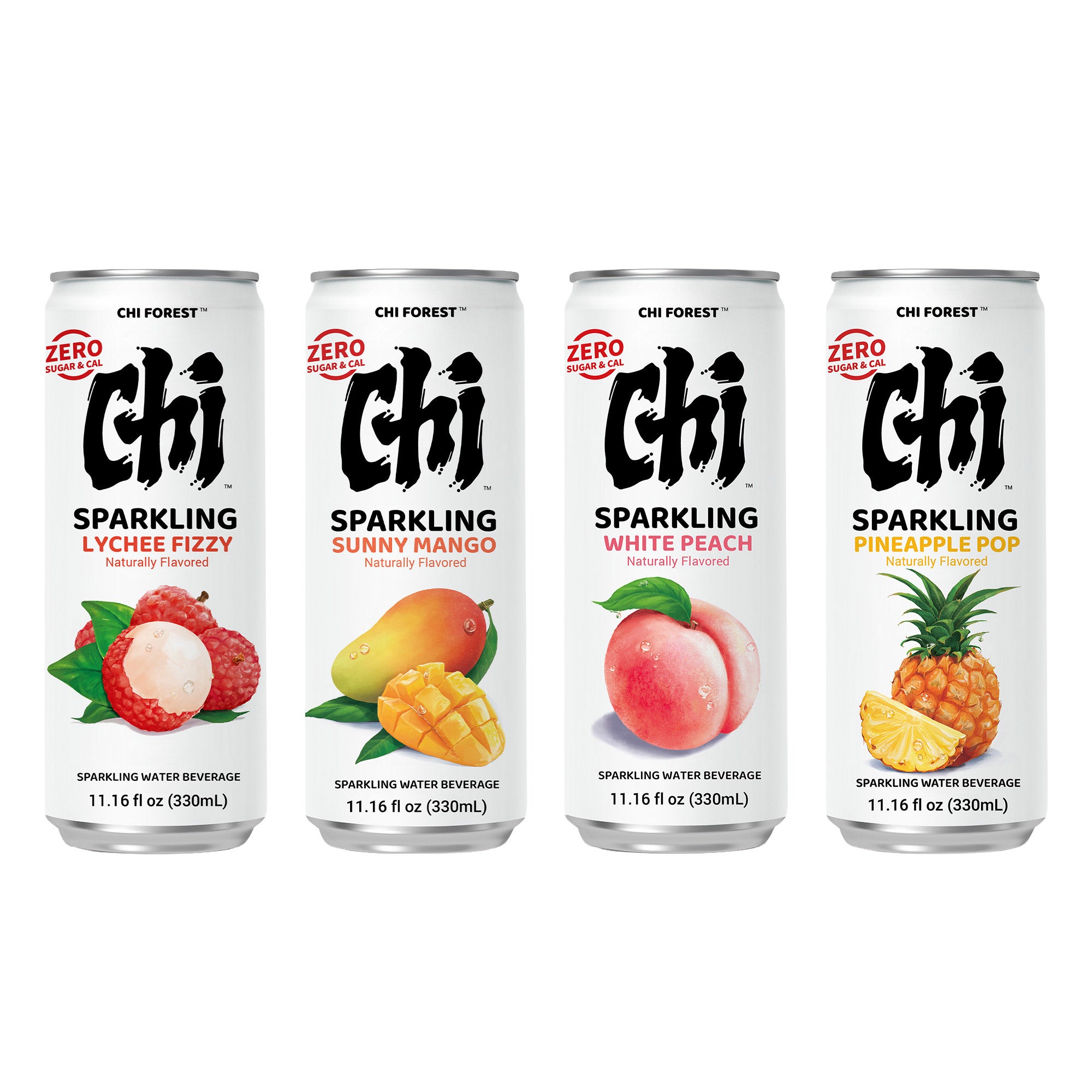 キャンドル chikoyan Chi Forest Flavored Sparkling Water, Variety Pack, 11.16 fl oz, 24
