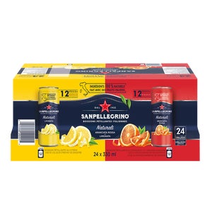 San Pellegrino Naturali Variety Pack, 24 x 330 mL