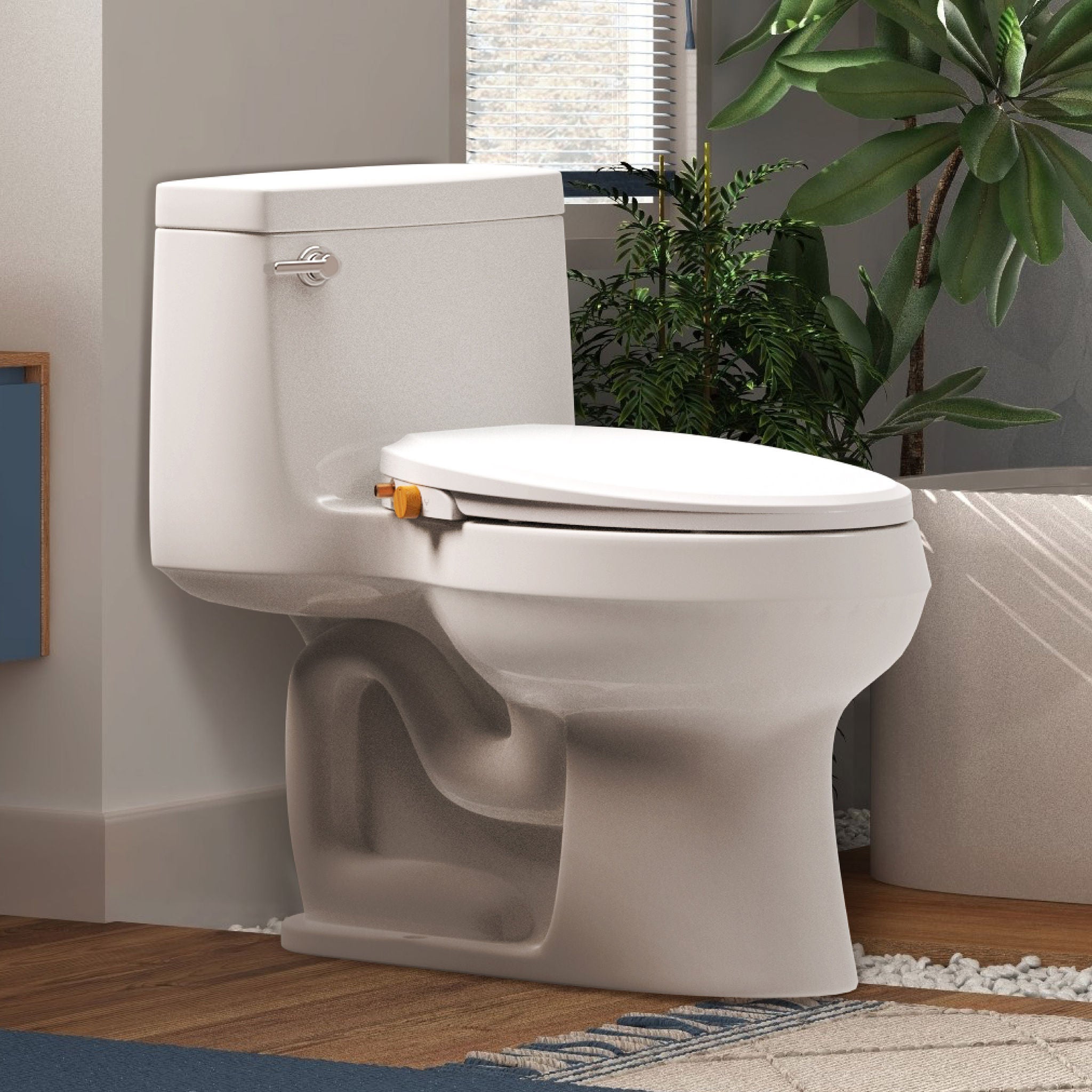 VOVO - Siège de toilette bidet Nature non électrique (Allongé)