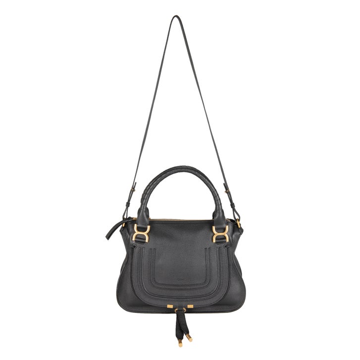 Chloe Marcie Med Double Carry Bag, Black | Costco