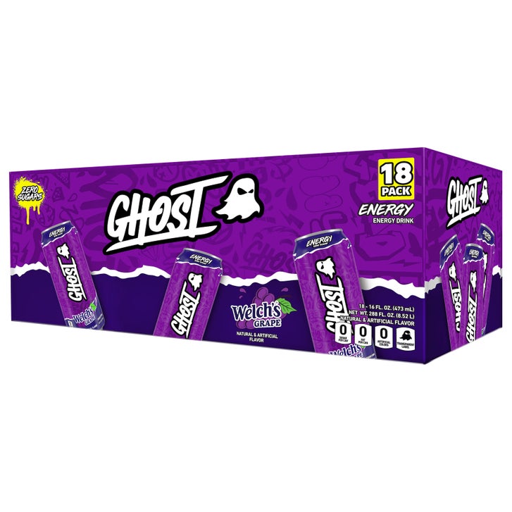 Ghost Energy Drink, Welch's Grape, 16 fl oz, 18-count | Costco