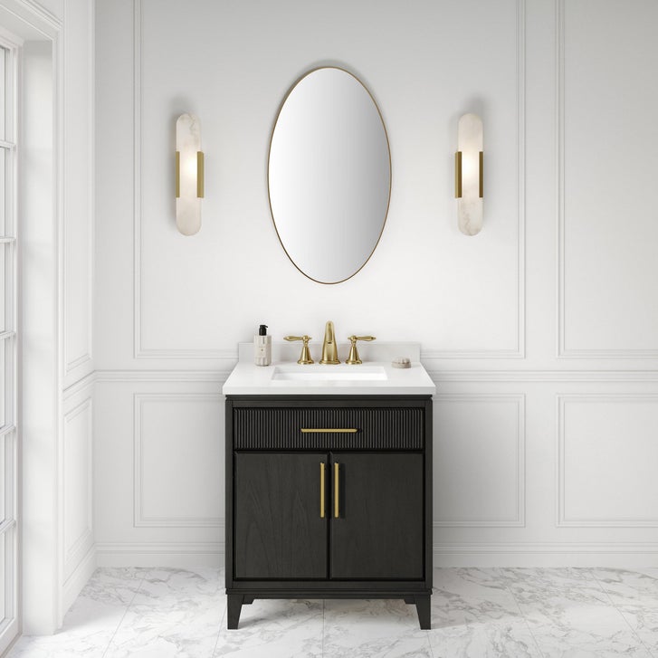 Lifestyle  Collection Loxley ベースL Loxley Rowe - Meuble-lavabo Marbella en ébène foncé avec dessus en