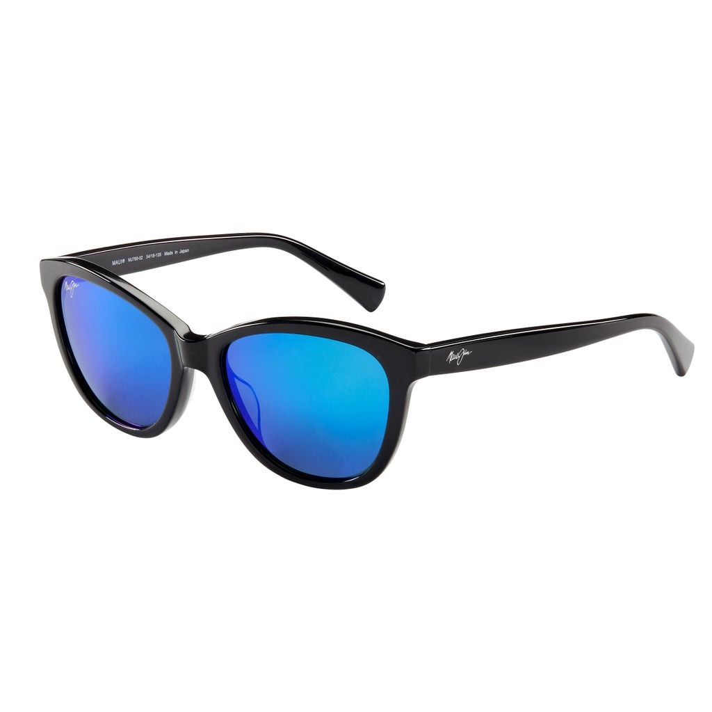 Maui Jim Canna B769-02 Gloss Black Blue Hawaii Polarized