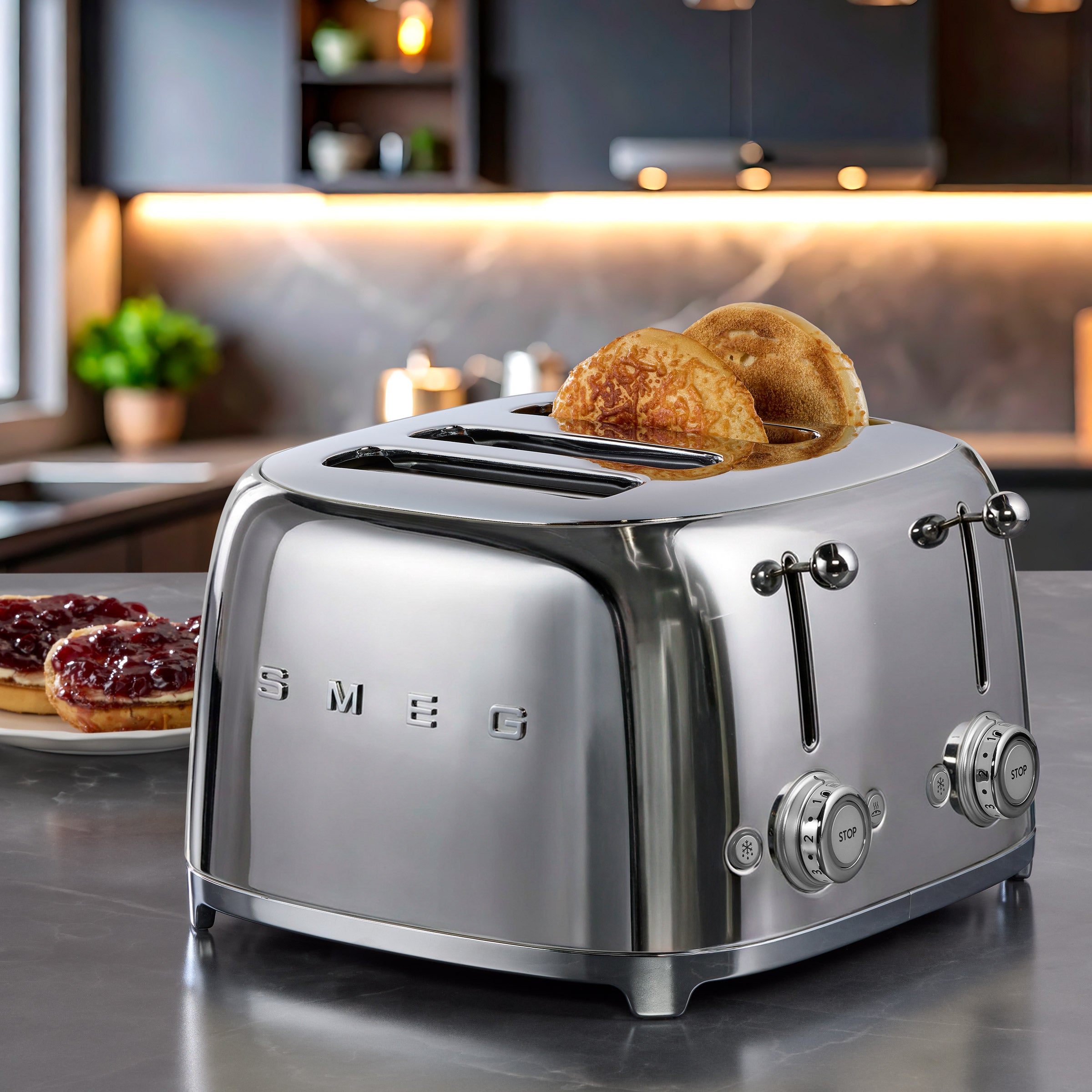 SMEG 50's Style 4-slice 4-slot Toaster