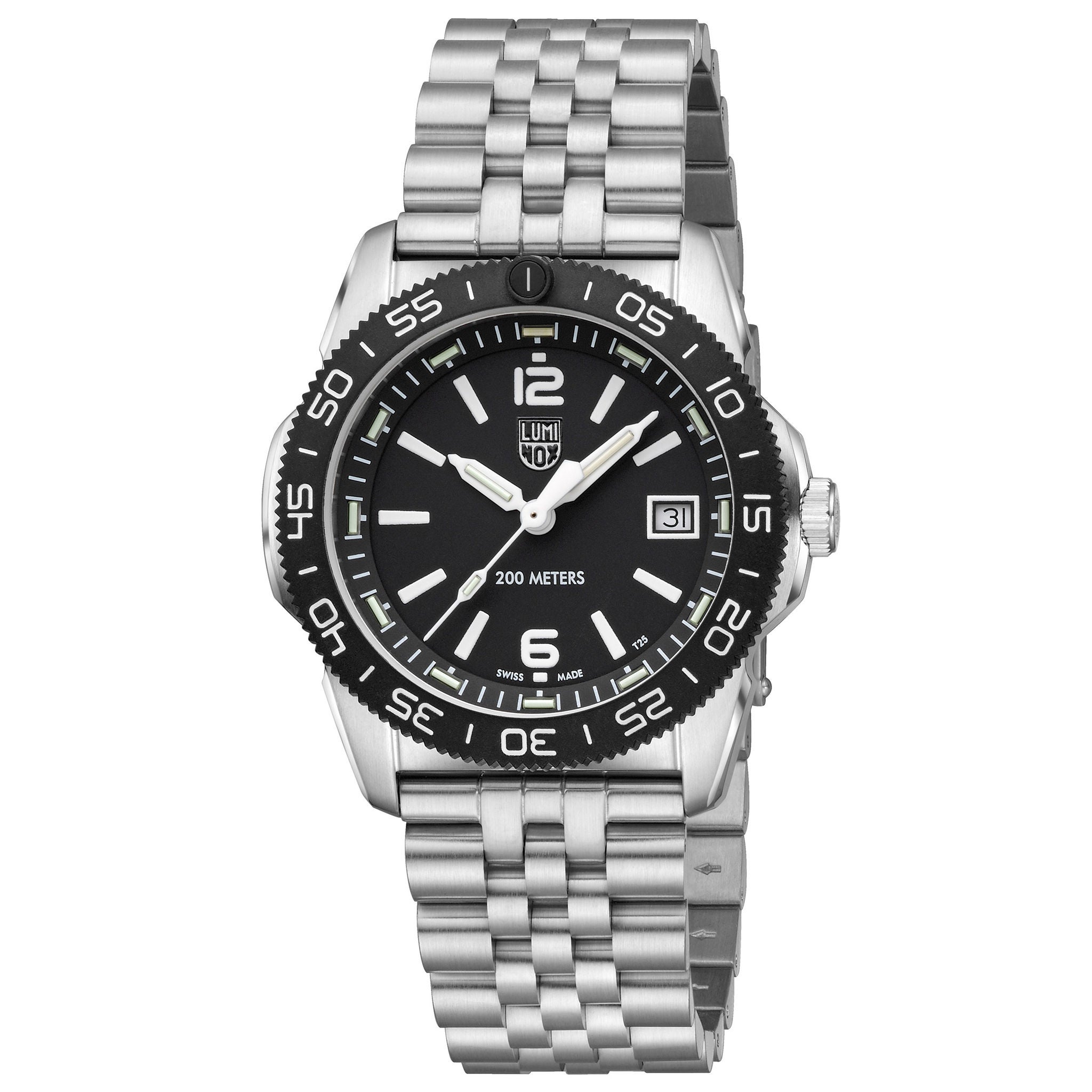 Luminox Pacific Diver Ripple Stainless Steel Black Dial Men's