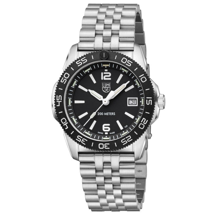 Luminox Pacific Diver Ripple Stainless Steel Black Dial Men's