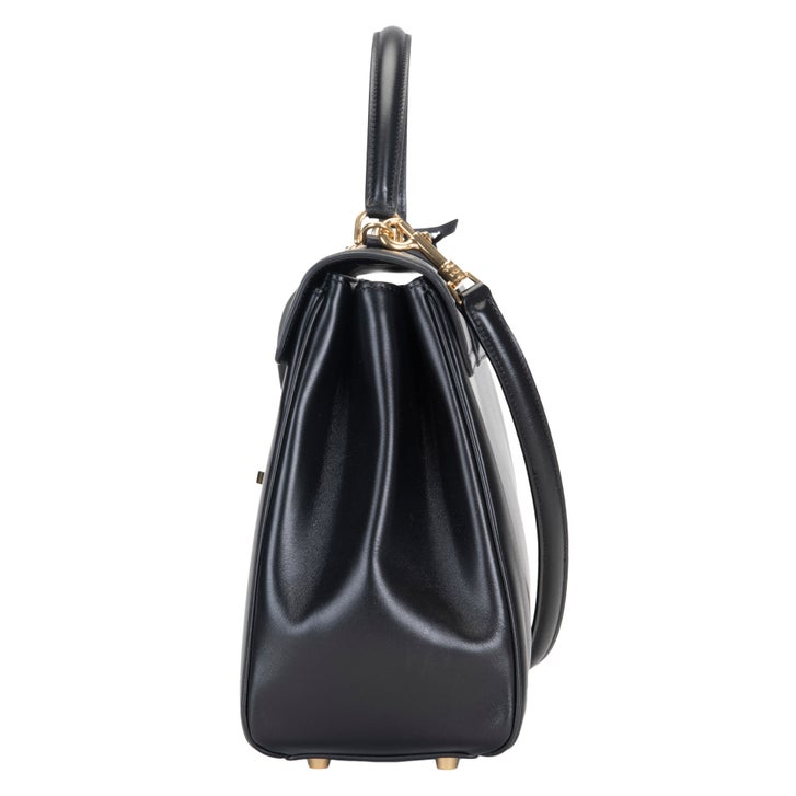 Celine Med. 16 Satin Calf Skin, Black | Costco