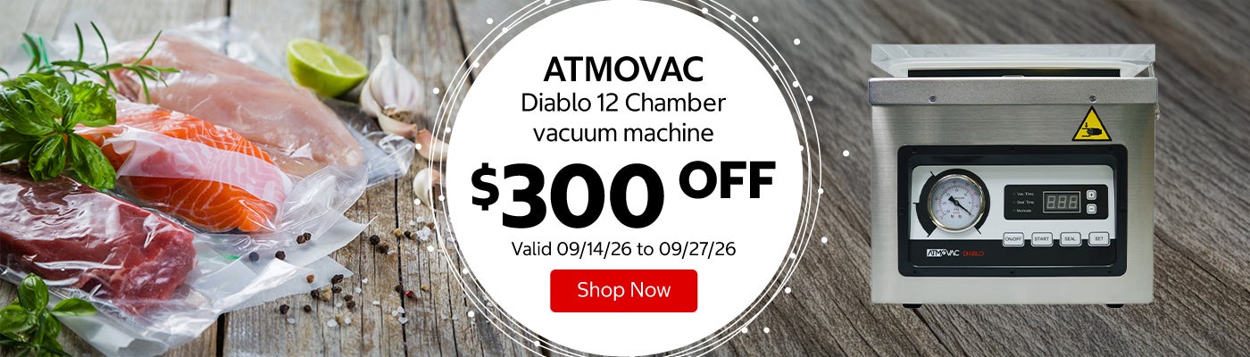 ATMOVAC Diablo 12 Chamber vacuum machine $300 OFF Valid 09/14/26 to 09/27/26 Shop Now 