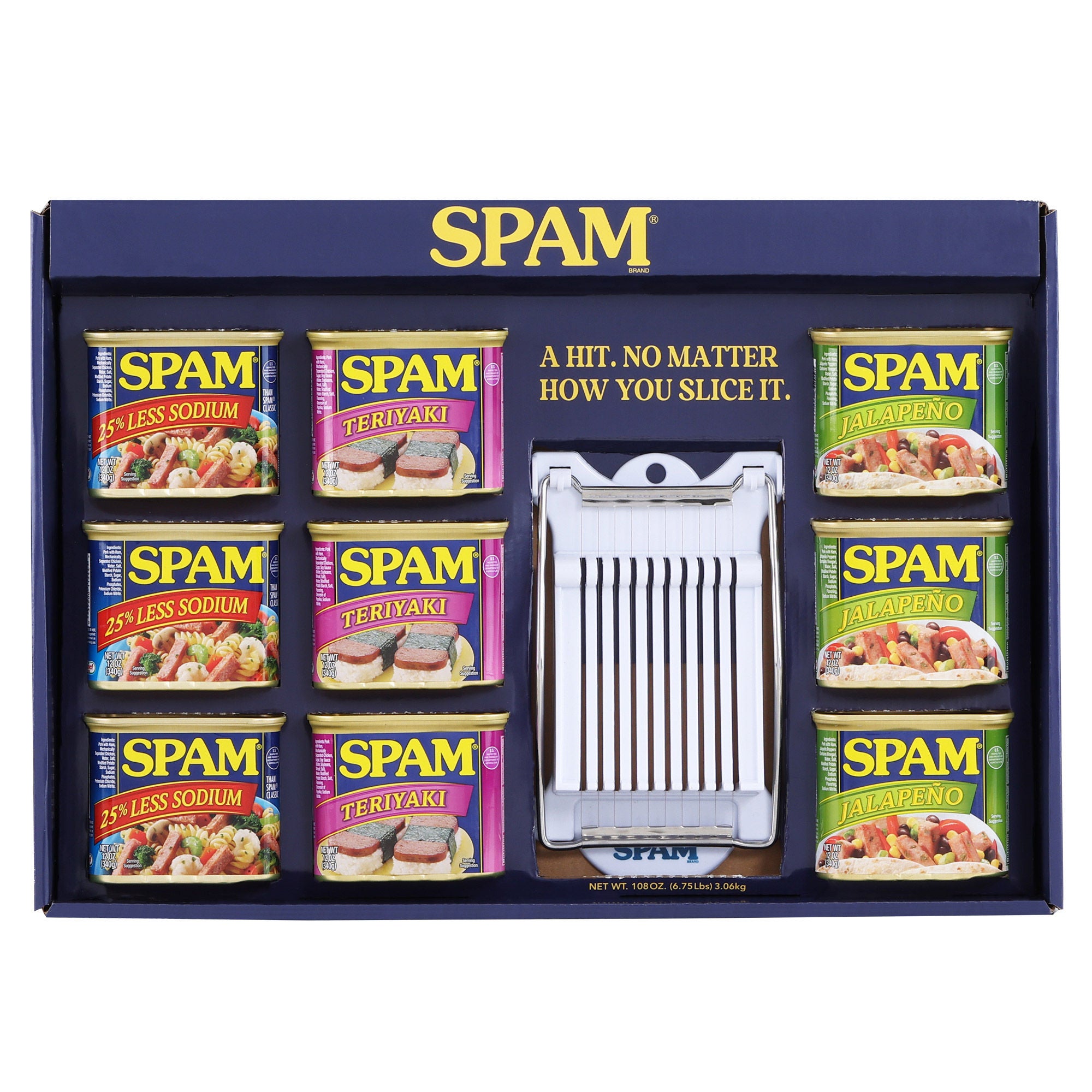 SPAM Variety Gift Set, 9 Tins With Slicer, 108 oz. Total | Costco