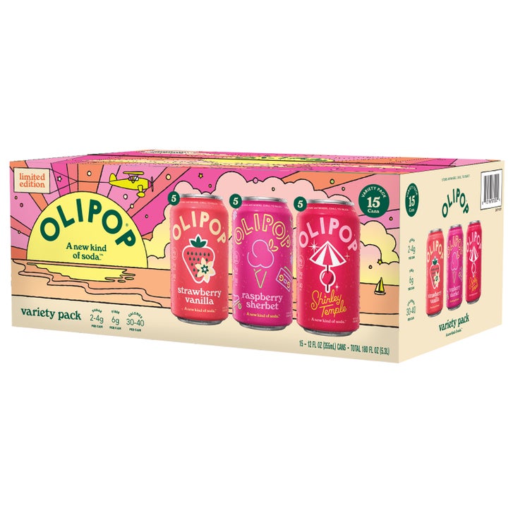 OLIPOP Prebiotic Soda, Spring Variety Pack, 12 fl oz, 15 ct | Costco