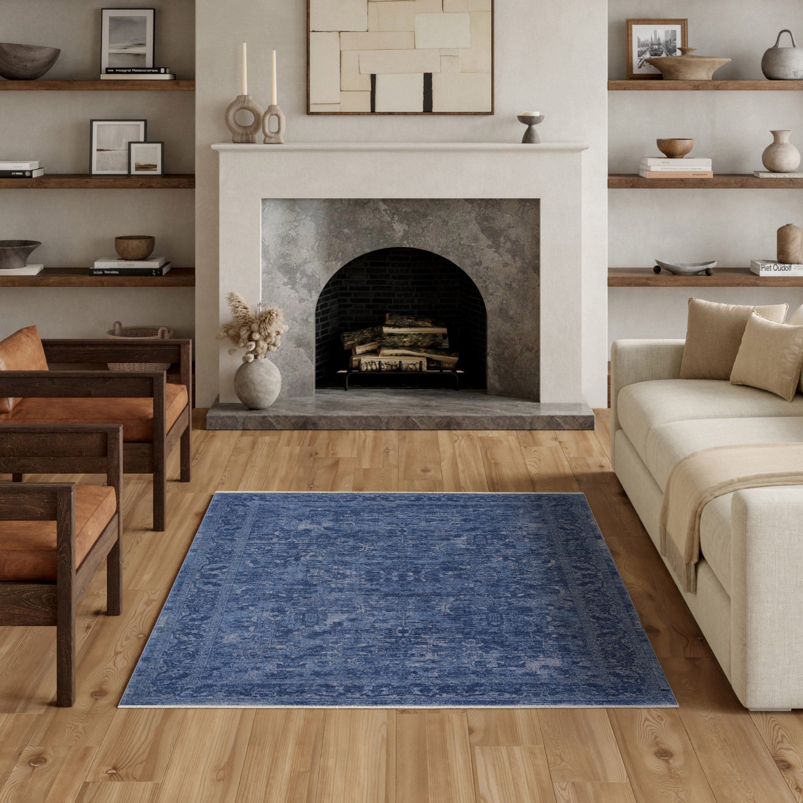 Nourison Pure Home Area Rug, Willow, 5’3” x 7’
