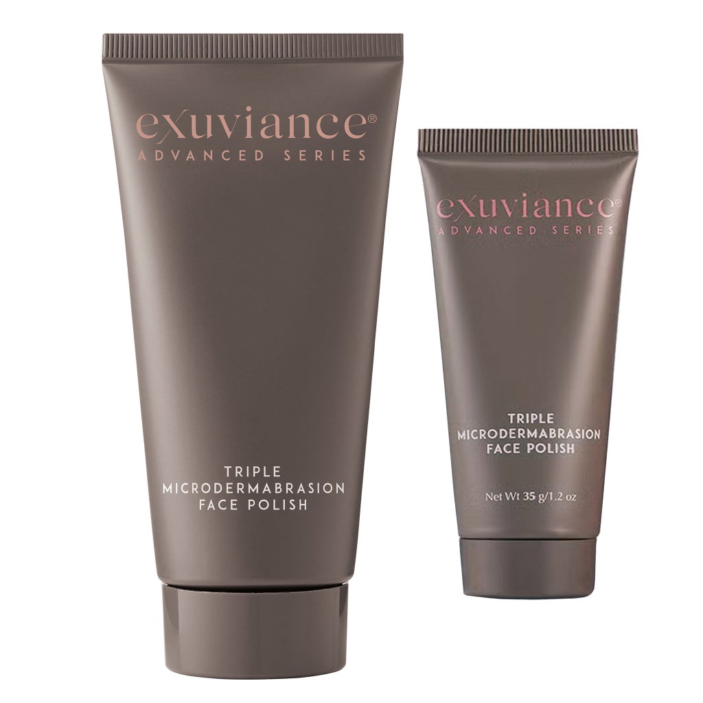 Exuviance Triple Microdermabrasion Face Polish Treatment Set, 3.8