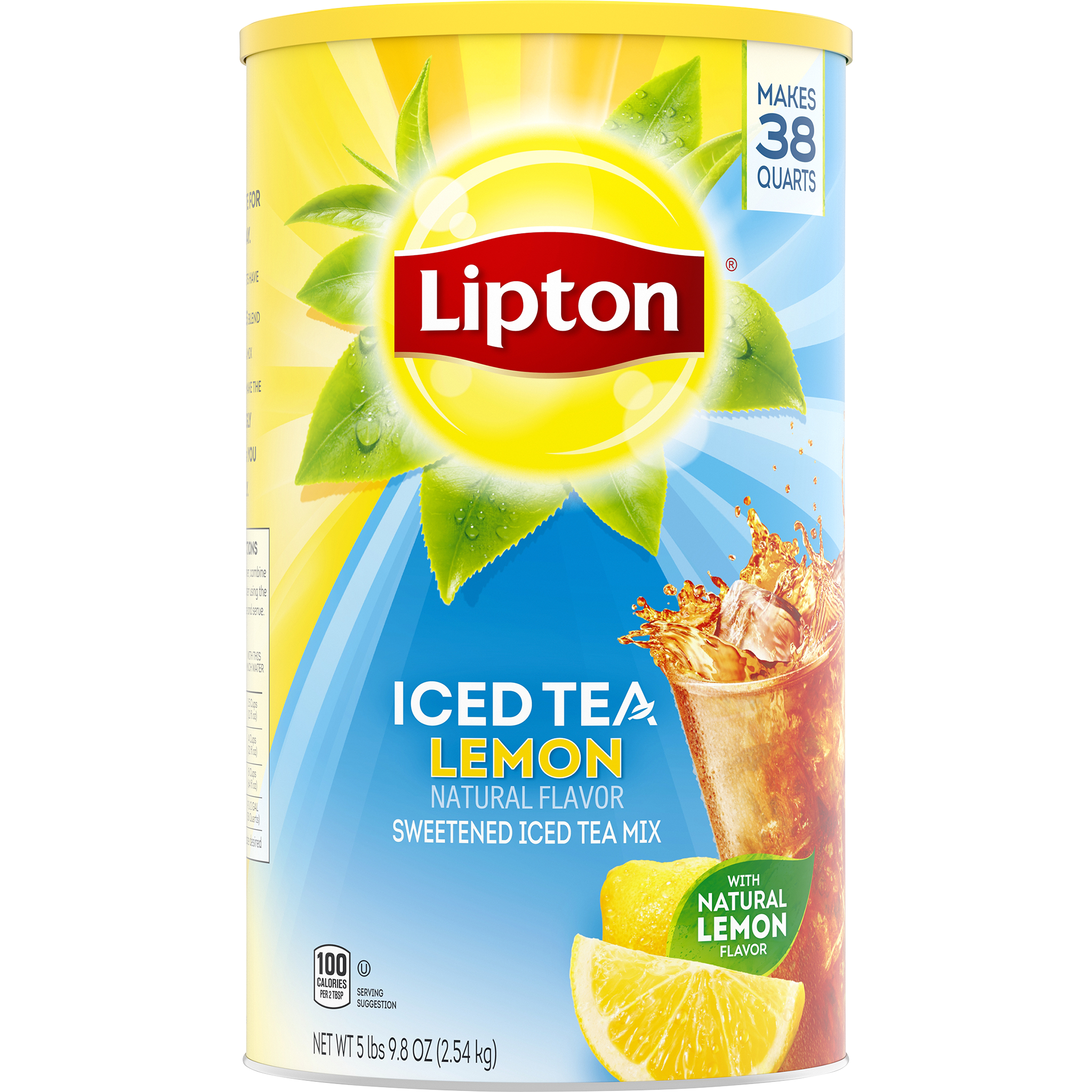 Lipton, Iced Tea Mix, Lemon, 5 lbs