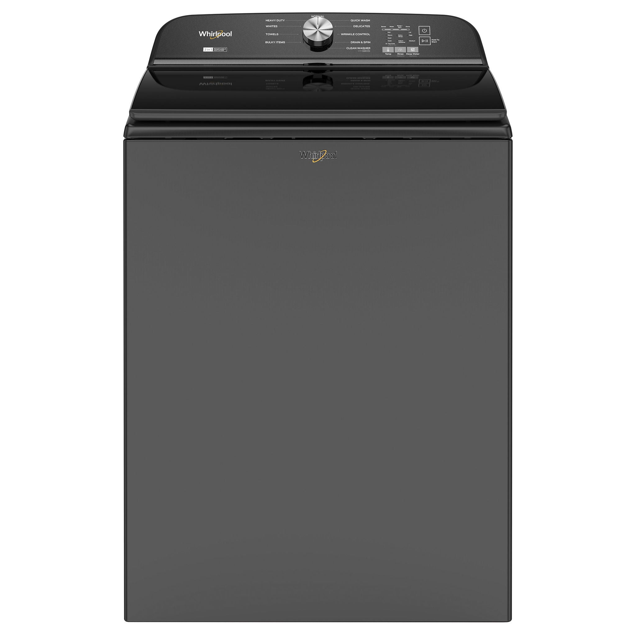 Whirlpool 5.2-5.3 cu. ft. Top Load Washer with 2 in 1 Removable Agitator